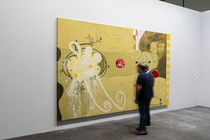 [Ouattara Watts][0], [Almine Rech][1], [Karma][2], Art Basel, Unlimited (16–19 June 2022). Courtesy Ocula. Photo: Charlie Hui, Viswerk.


[0]: https://ocula.com/artists/ouattara-watts/
[1]: https://ocula.com/art-galleries/almine-rech-gallery/
[2]: https://ocula.com/art-galleries/karma/